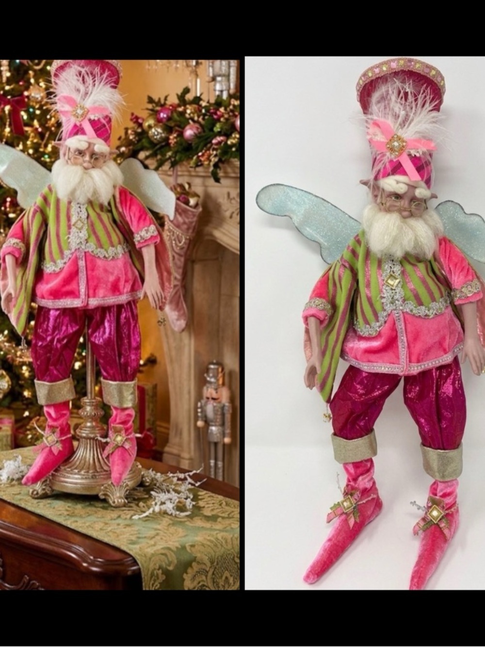 Mark Roberts Spirit of Hope Pink Breast Cancer Wire Limb Whimsical 21” Fairy